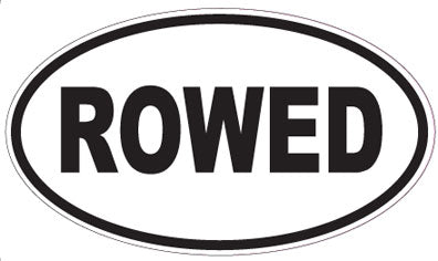 ROWED - Oval Sticker