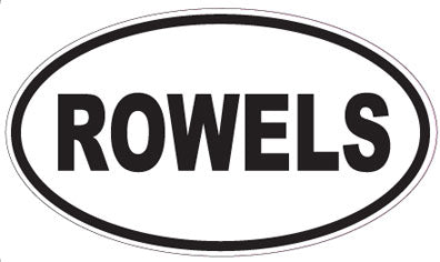 ROWELS - Oval Sticker