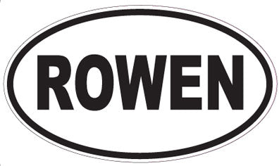 ROWEN - Oval Sticker