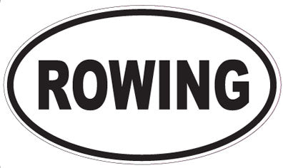 ROWING - Oval Sticker
