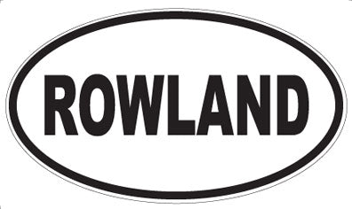 ROWLAND - Oval Sticker