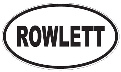 ROWLETT - Oval Sticker