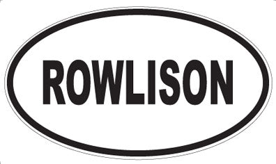 ROWLISON - Oval Magnet