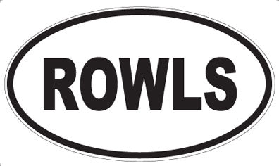 ROWLS - Oval Sticker