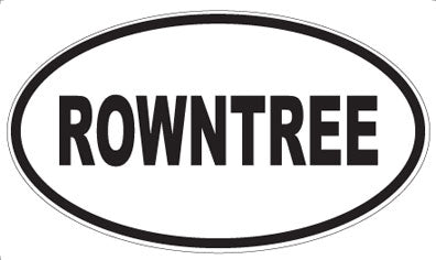 ROWNTREE - Oval Sticker