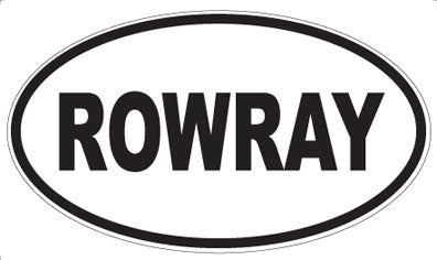 ROWRAY - Oval Sticker