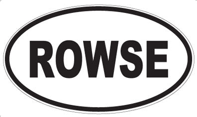ROWSE - Oval Sticker