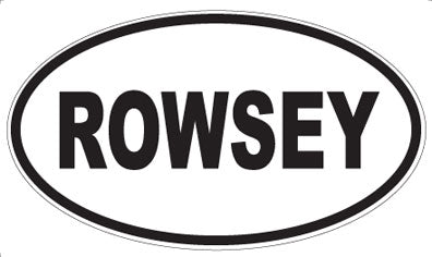 ROWSEY - Oval Sticker