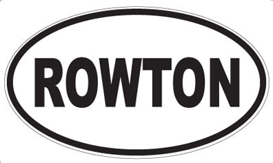 ROWTON - Oval Sticker