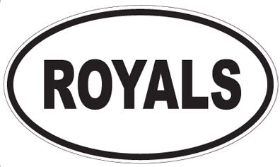 ROYALS - Oval Sticker