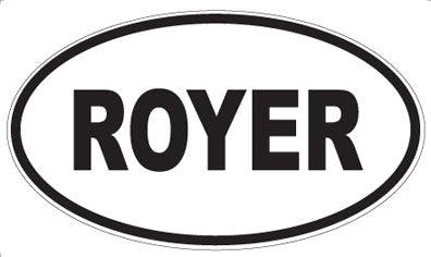 ROYER - Oval Magnet