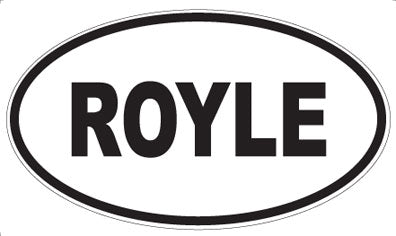ROYLE - Oval Sticker
