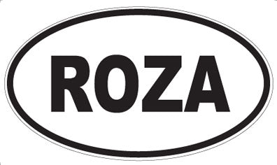 ROZA - Oval Sticker