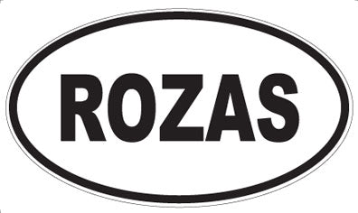 ROZAS - Oval Sticker