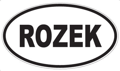 ROZEK - Oval Sticker