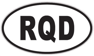 RQD - 3 Letter Initials Oval Sticker