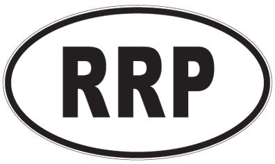 RRP - 3 Letter Initials Oval Sticker