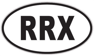 RRX - 3 Letter Initials Oval Sticker