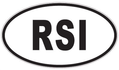RSI - 3 Letter Initials Oval Sticker