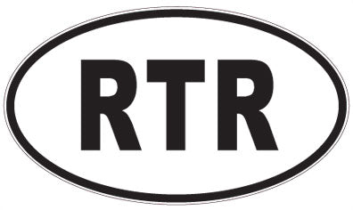 RTR - 3 Letter Initials Oval Sticker