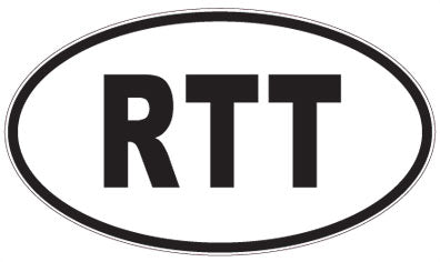 RTT - 3 Letter Initials Oval Sticker
