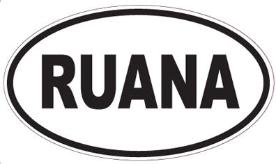 RUANA - Oval Sticker