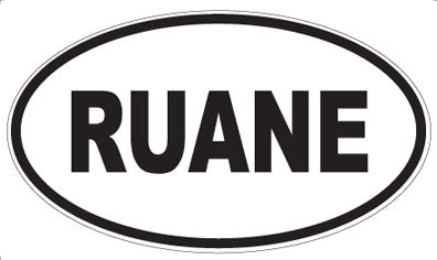 RUANE - Oval Magnet
