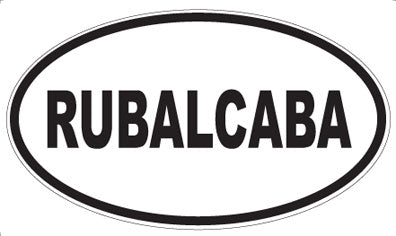 RUBALCABA - Oval Magnet