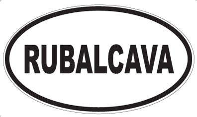 RUBALCAVA - Oval Sticker