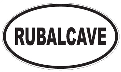 RUBALCAVE - Oval Sticker