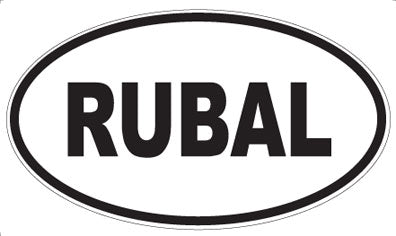 RUBAL - Oval Magnet
