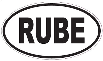 RUBE - Oval Sticker