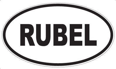 RUBEL - Oval Magnet