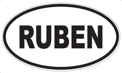 RUBEN - Oval Sticker