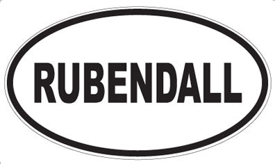 RUBENDALL - Oval Sticker