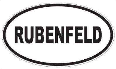 RUBENFELD - Oval Sticker