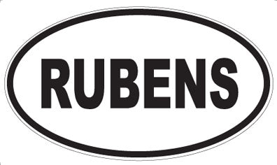 RUBENS - Oval Sticker