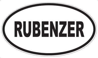 RUBENZER - Oval Magnet