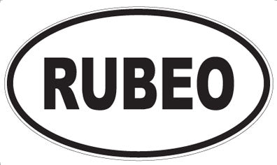 RUBEO - Oval Sticker