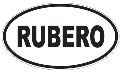 RUBERO - Oval Sticker