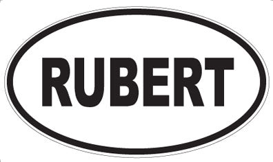 RUBERT - Oval Sticker