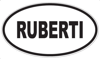 RUBERTI - Oval Sticker