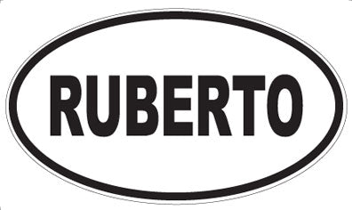 RUBERTO - Oval Sticker