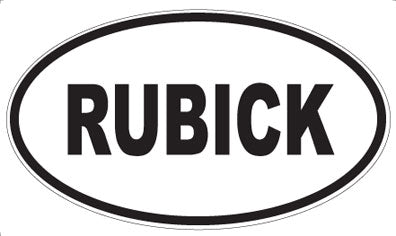 RUBICK - Oval Sticker