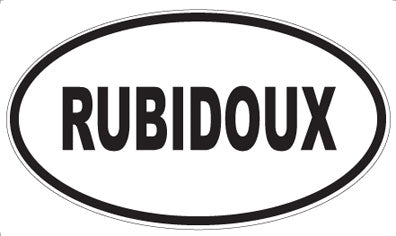 RUBIDOUX - Oval Sticker
