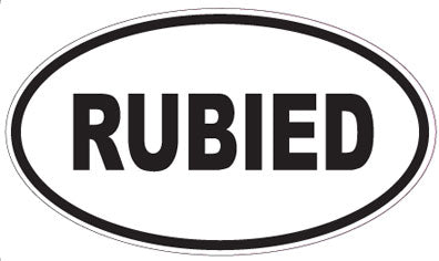 RUBIED - Oval Sticker