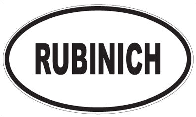 RUBINICH - Oval Sticker