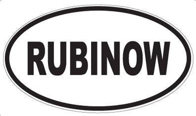 RUBINOW - Oval Magnet