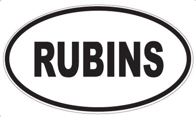 RUBINS - Oval Sticker