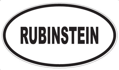 RUBINSTEIN - Oval Sticker